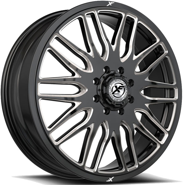 XF Off-Road XF-240 Dually Gloss Black Front 8 Lug Center Cap